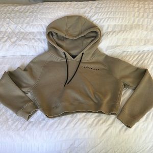 Alphalete light olive green crop sweater
